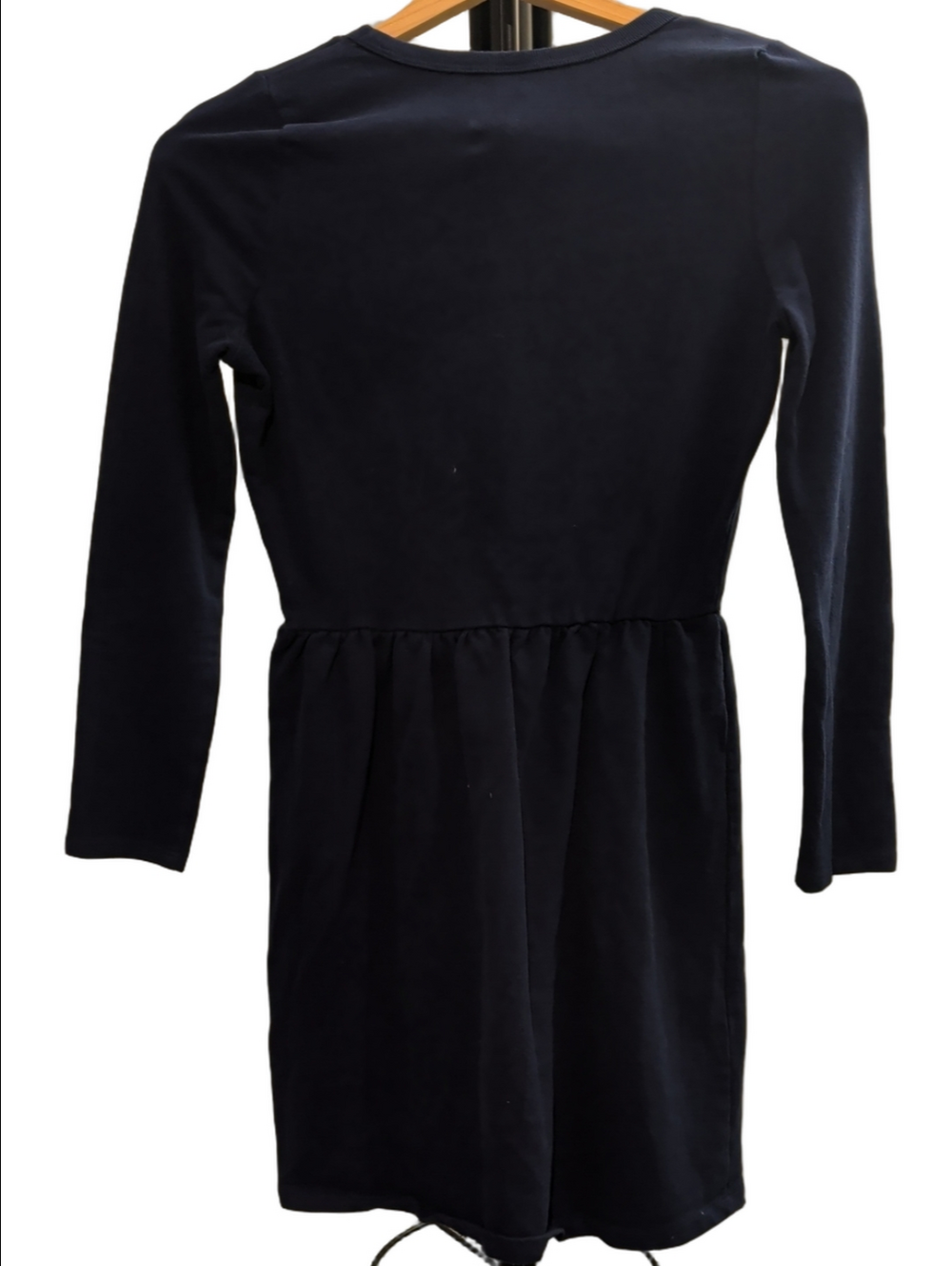 Carter's Girls Size 14 Navy Long Sleeve Flip Sequin Heart Sweatshirt Dress - Picture 5 of 5